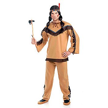SZ (One Size) Mens Native American Brave Costume - SWWHC64783F