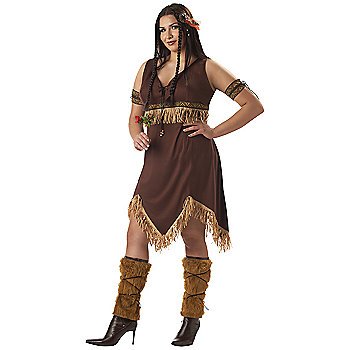 SZ 2XL Women's Plus Indian Princess Adult Costume - SWWHCCC01666