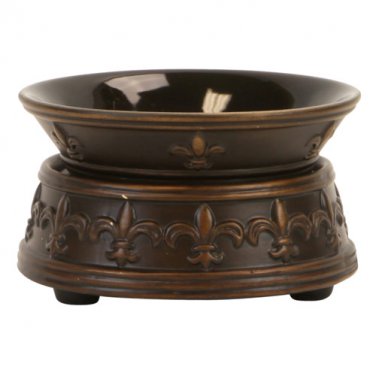 2 in 1 Candle Warmer - Fleur-De-Lis Design  SWEDCW243
