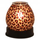 Touch Lamp Style Glass Oil Warmers - Leopard Print  SWEDOA345