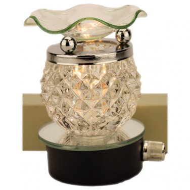 Plug In Oil Warmer - Clear Glass  SWEDOP863