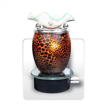 Cheetah Print Plug In Oil Warmer  SWEDOP887