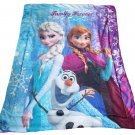 42" x 54 Frozen Bicolor Fleece Crib Blanket  SWEDFrozenBicolorSherpa