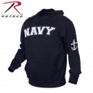 SZ XL Rothco Military NAVY Embroidered Pullover Hoodie 2057