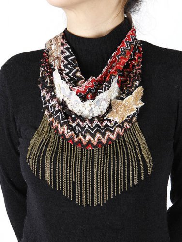 FLOWER SEQUIN SCARF   SWRBYSGF1001BOMLT