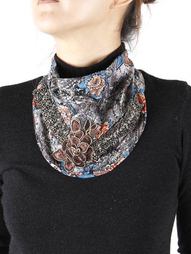 FLOWER SEQUIN SCARF   SWRBYSGF1004SOMLT