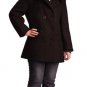 SZ Small Rothco Women's Navy Type Black Wool Peacoat 7038