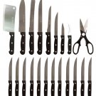 FRÜGL2- 22Pc Cutlery set with Wooden Block  SWDSIMP112