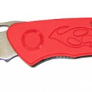 7.5 Inch Red Pocket Knife with Clip SWDSIDF134