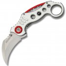 4.5" Karambit Folder Silver   SWDSIDF536