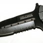 4" Carbon Fiber Folding Dark Gray Knife   SWDSIDF538