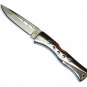 7" Lockback Wood & Stainless Steel Handle Knife  SWDSIDF547