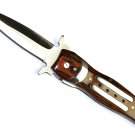 9" Wood w/Stainless Steel Handle Knife  SWDSIDF550
