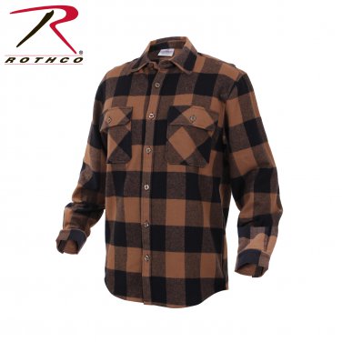 SZ Small Rothco Extra Heavyweight Buffalo Plaid Flannel Shirts - 4667