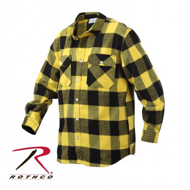 SZ 4X Large Rothco Extra Heavyweight Buffalo Plaid Flannel Shirts - 4650