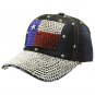 SWRUBHAH277008DBLK-  TEXAS FLAG HIP HOP HAT AND CAP