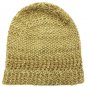 SWRUBDAH20248BEG - METALLIC THREAD ACCENT WINTER BEANIE HAT AND CAP