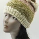 SWRUBDAH20633BEG - POM POM WINTER BEANIE HAT AND CAP