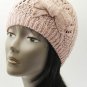 SWRUBDAH2206PNK - KNITTED WINTER BEANIE HAT AND CAP