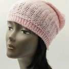 SWRUBDAH2874PNK - CROCHETED WINTER BEANIE HAT AND CAP