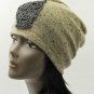 SWRUBDAH8345BEG - OWL BEANIE HAT AND CAP