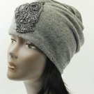 SWRUBDAH8345GRY - OWL BEANIE HAT AND CAP