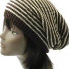 SWRUBDAH3306BRO- KNITTED BEANIE HAT AND CAP