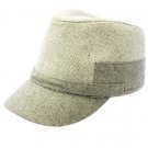 SWRUBDAH4152GRY- WOOL BLEND MILITARY STYLE CADET HAT AND CAP