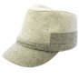 SWRUBDAH4152GRY- WOOL BLEND MILITARY STYLE CADET HAT AND CAP