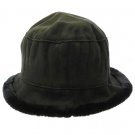 SWRUBDAH4152GRY - FAUX FUR BUCKET HAT AND CAP