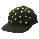 SWRUBDAH4250BLK - METAL FELINE STUD SNAPBACK HAT AND CAP