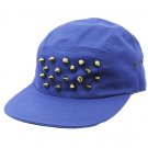 SWRUBDAH7088BLU - METAL SPIKE SNAPBACK HAT AND CAP
