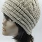 SWRUBBTH4212BEG- DOUBLE LAYERED WINTER BEANIE HAT AND CAP