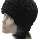SWRUBBTH4212BLK- DOUBLE LAYERED WINTER BEANIE HAT AND CAP