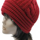 SWRUBBTH4212BUR- DOUBLE LAYERED WINTER BEANIE HAT AND CAP