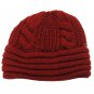 SWRUBBTH4212BUR- DOUBLE LAYERED WINTER BEANIE HAT AND CAP