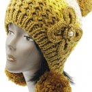 SWRUBBTH50721YEW- EAR FLAP WINTER BEANIE HAT AND CAP
