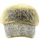 SWRUBNLH2315RDBEG - BOSS FUR FEEL HAT AND CAP