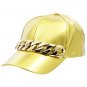 SWRUBNLH2369GDGOD - CHUNKY CHAIN METALLIC VINYL HAT AND CAP