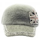 SWRUBKYH8146GRY - GREAT BRITAIN FLAG HIP HOP HAT AND CAP