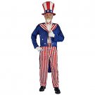 SZ One Size Adult Patriotic Uncle Sam Costume - SWWHC-56705F