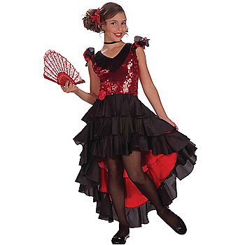 SZ Small Designer Spanish Dancer Girl's Costume - SWWHC-F67960