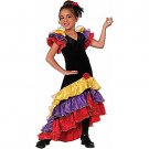 SZ Medium Flamenco Dancer Girl's Costume - SWWHC-F74278