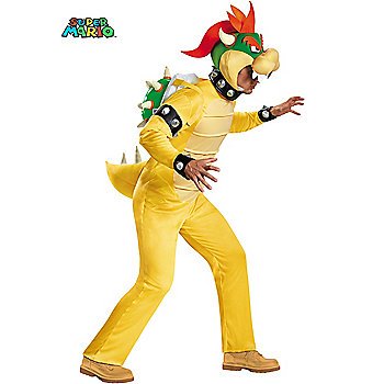 SZ XL Nintendo Super Mario Bowser Deluxe Men's Costume - SWWHC-DI85174