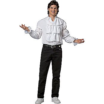 Seinfeld Jerry Puffy Shirt and Wig Men's Costume - SWWHC-3804RI