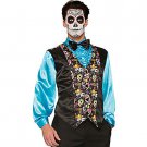 Day of the Dead Vest Men's Costume - SWWHC-74685F