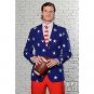 SZ 42 OppoSuits Stars and Stripes Suit for Men - SWWHC-OPOSUI-0023
