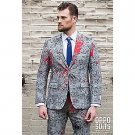 SZ 36 OppoSuits Halloween Hand Print Suit for Men- SWWHC-OPOSUI-0037
