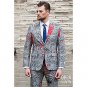 SZ 36 OppoSuits Halloween Hand Print Suit for Men- SWWHC-OPOSUI-0037