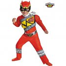 SZ Medium Red Ranger Dino Charge Muscle Chest Costume Toddler- SWWHC-DI82740